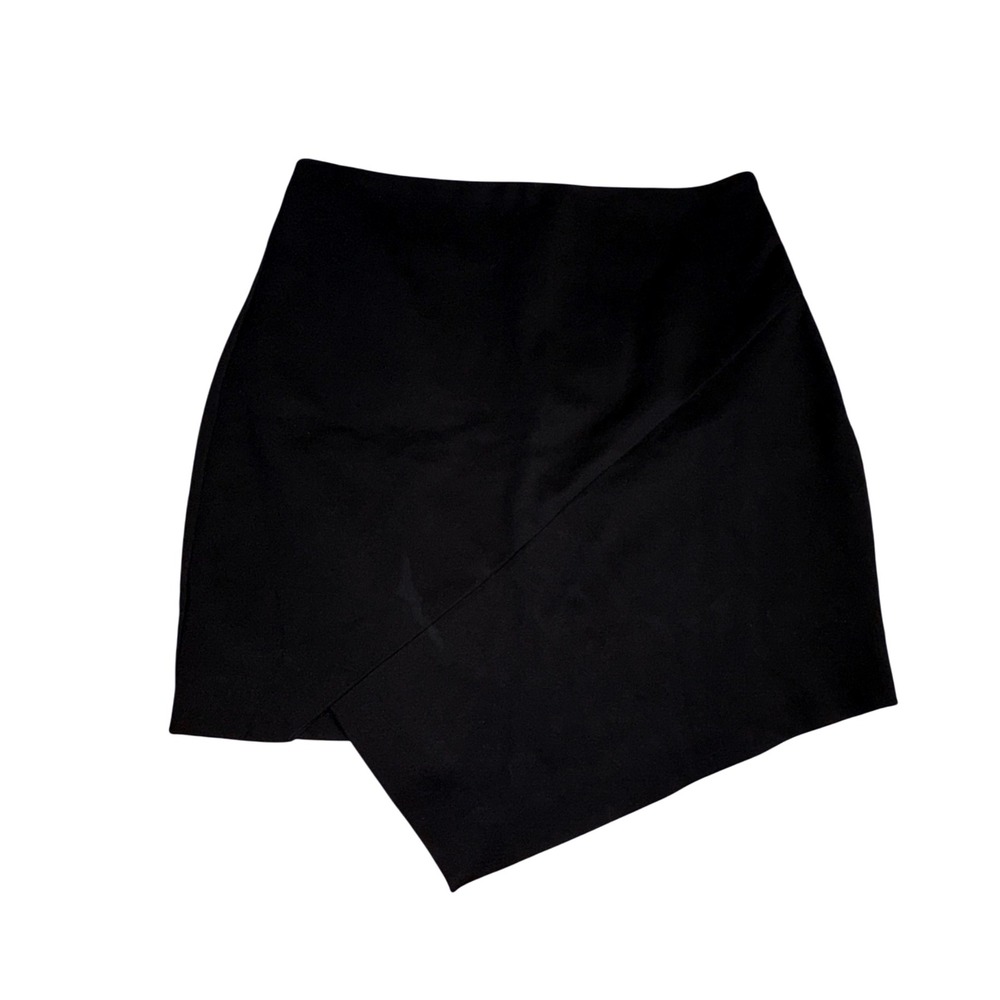 TOBI Black‎ Asymmetrical Wrap Mini Skirt Size SP
